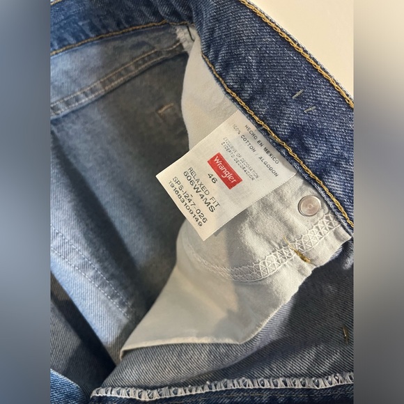 Wrangler Men’s Relaxed Fit American Stonewashed Premium Quality Jean Shorts Sz46 - Picture 12 of 12